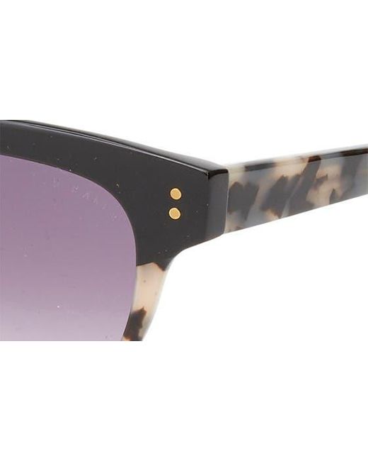 Ted Baker Black 52mm Cat Eye Sunglasses