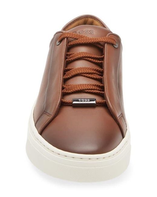 Boss Brown Gary Low Top Sneaker for men
