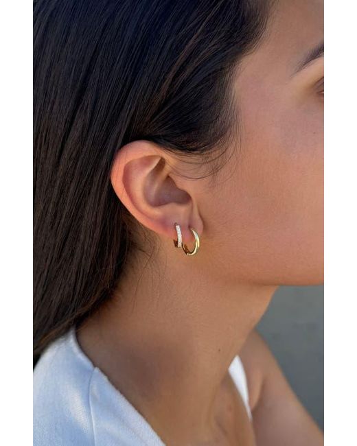 Adornia Metallic Set Of 3 Assorted Hoops And Stud Earrings