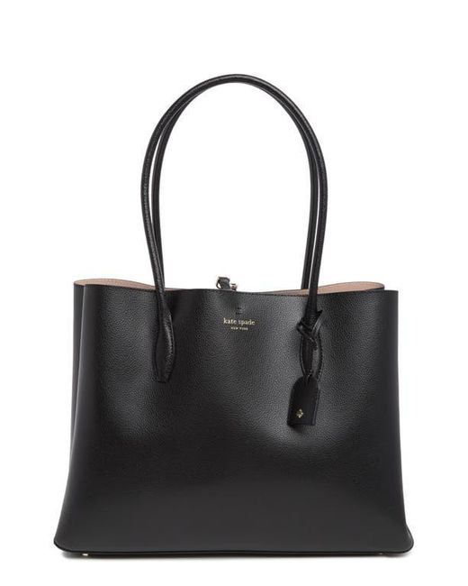 Kate Spade Black Eva Leather Tote
