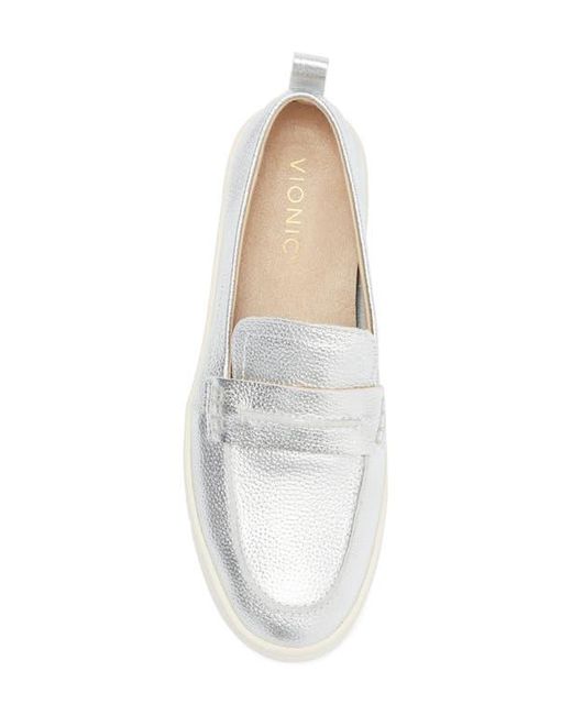Vionic White Chantel Penny Loafer Slip-On Sneaker