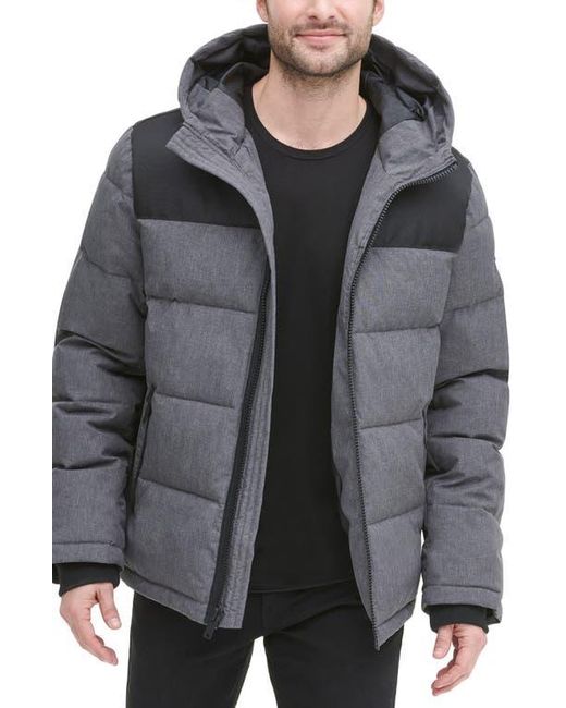 DKNY Gray Puffer Jacket for men