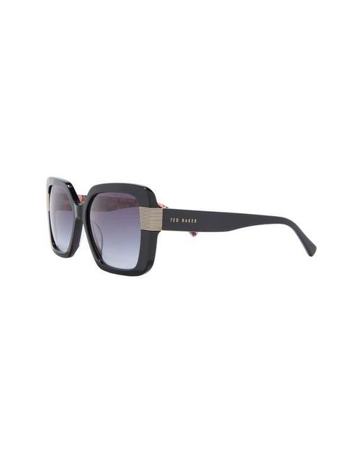 Ted Baker Black 56Mm Gradient Square Sunglasses