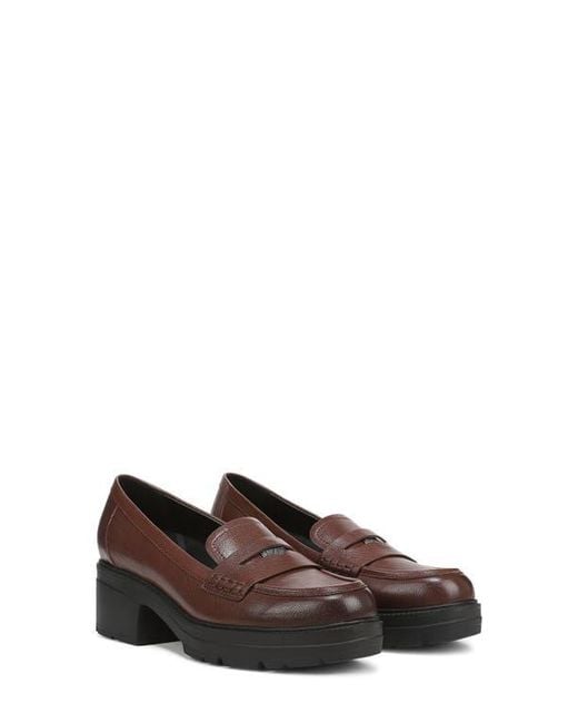 Naturalizer Brown Penny Loafer Platform Pump