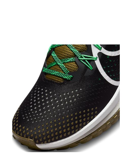 Nike Black React Pegasus Trail 4 Running Shoe for men
