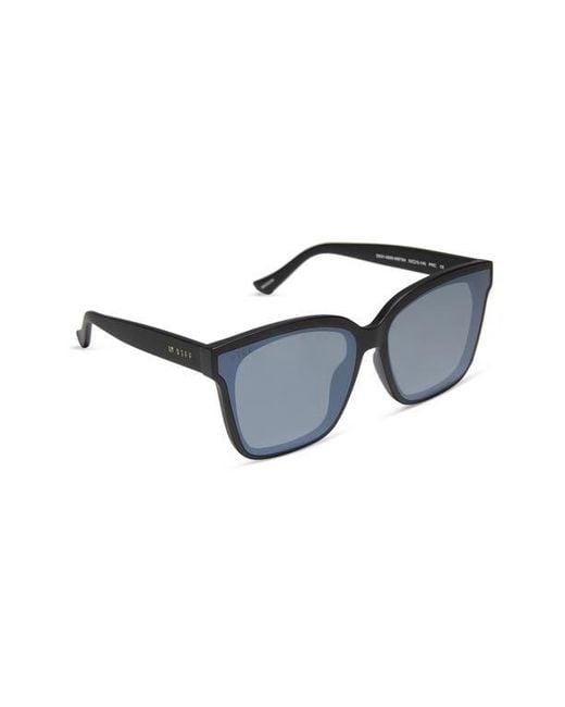 DIFF Blue Madison 63Mm Oversize Square Sunglasses