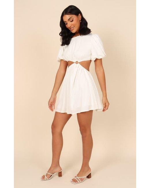 Petal & Pup White Joanna Cutout Minidress