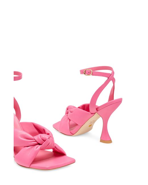 Stuart Weitzman Pink Playa Ankle Strap 100 Knot Sandal