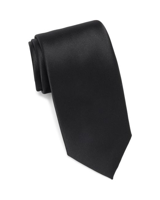 Nordstrom Rack Black Solid Satin Tie for men