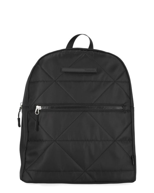 Tahari Black Brett Nylon Diamond Quilt Backpack