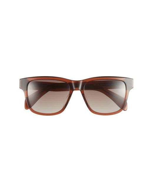 Rag & Bone Brown 54Mm Rectangular Sunglasses for men