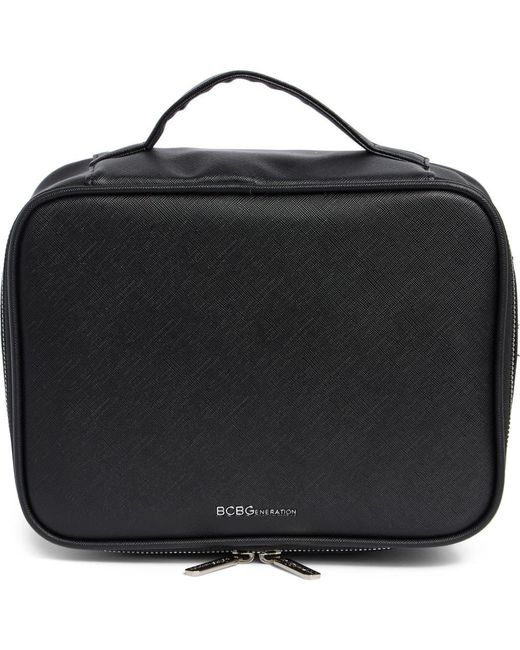 BCBGMAXAZRIA Black Mirrored Train Case