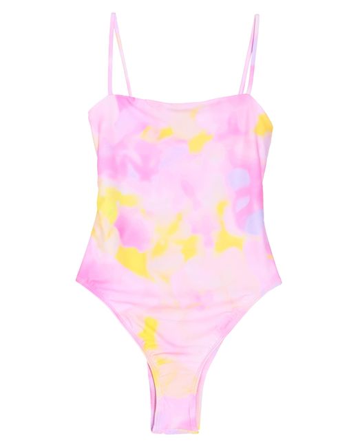 VYB High Cut Bandeau One-piece Swimsuit in Pink | Lyst