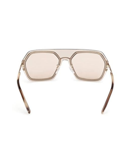 MCM Natural 56Mm Shield Sunglasses