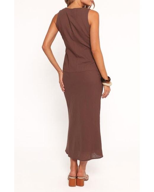 Petal & Pup Red Two-Piece Vest And Maxi Skirt Vest