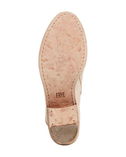 Frye Natural Carson Piping Leather Ankle Boot