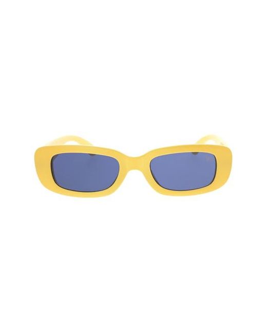 Roxy Blue 53Mm Slim Oval Sunglasses