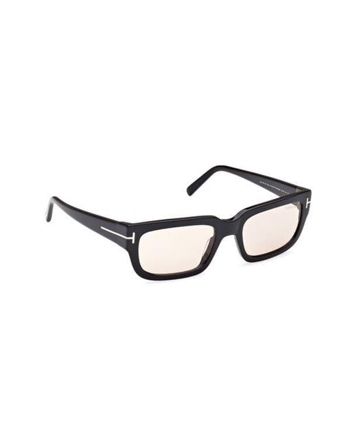 Tom Ford Multicolor Ezra 54Mm Rectangular Sunglasses