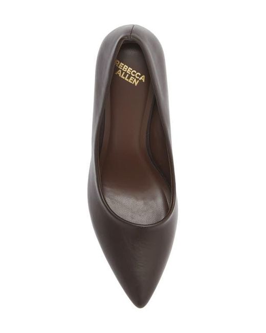 Rebecca Allen Brown Pointed Toe Pump