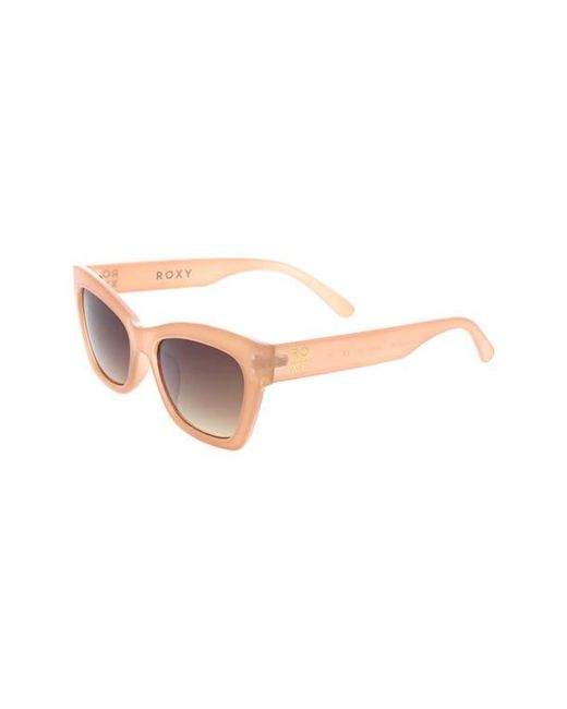 Roxy Pink Swept 55Mm Rectangular Sunglasses