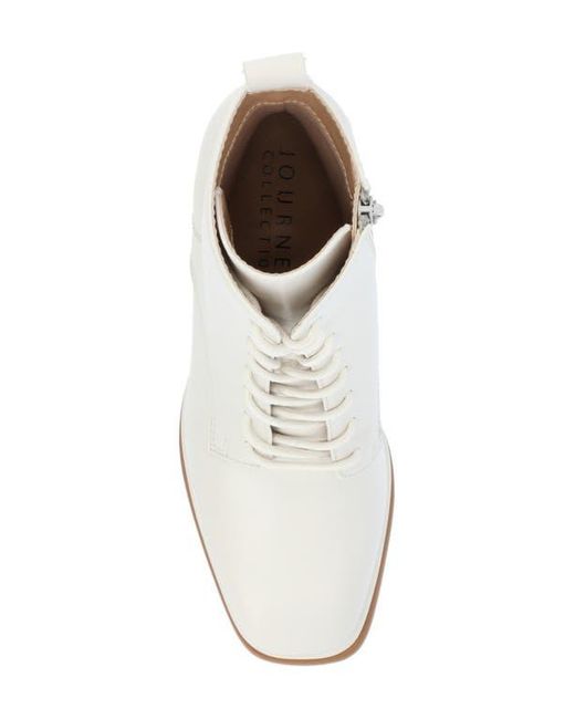 Journee Collection White Kalandi Bootie
