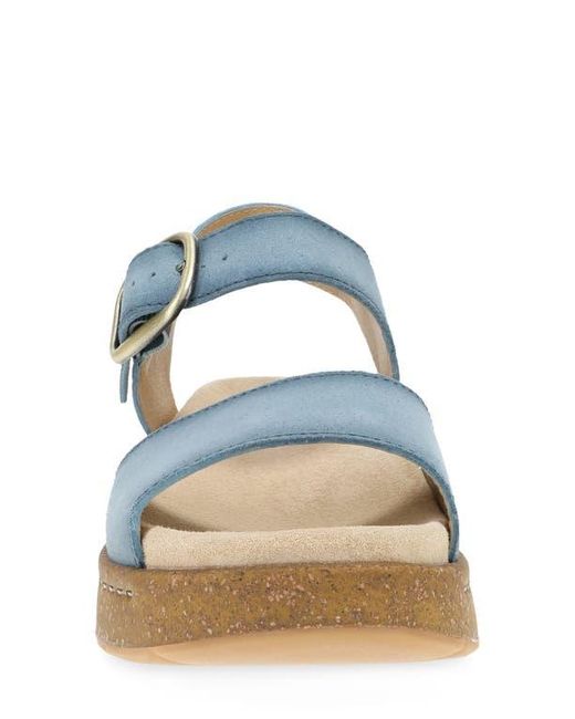 Dansko Blue Bianca Platform Wedge Sandal