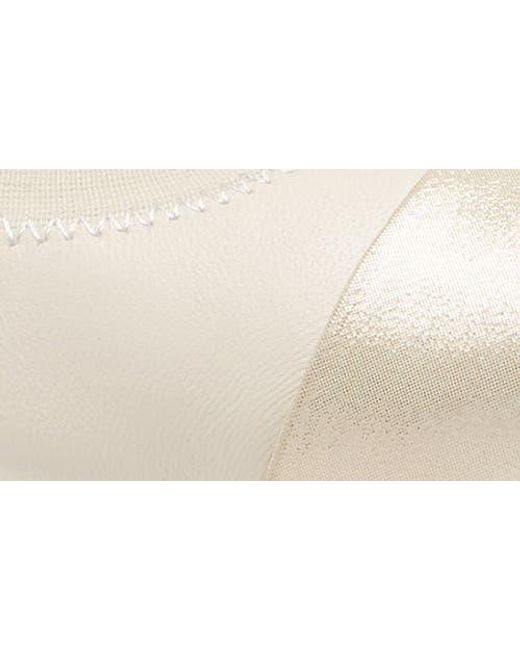 David Tate Natural Nicole Cap Toe Flat