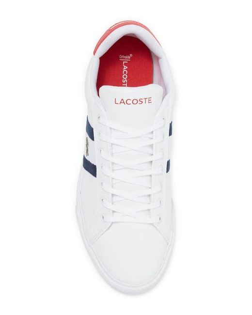 Lacoste White Grad Vulc 120 Low Top Sneaker for men