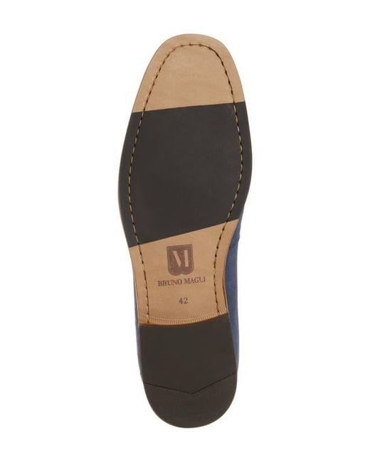 Bruno Magli Modena Loafer in Blue for Men | Lyst