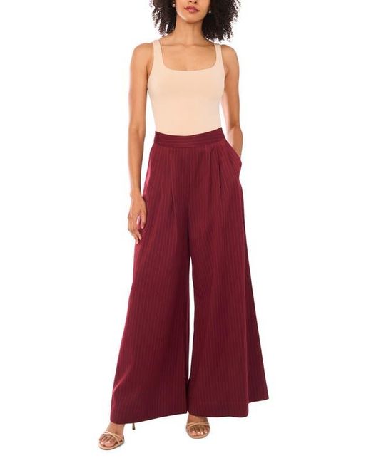 Parker Red Pinstripe Wide Leg Pants