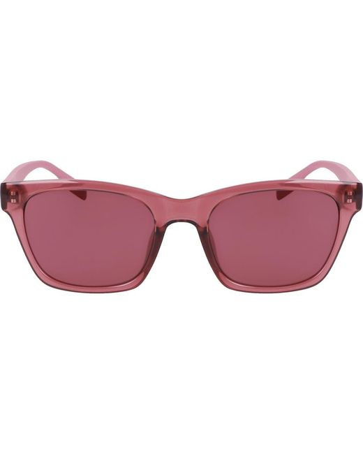 Converse Pink 53Mm Rectangular Sunglasses
