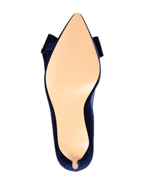 Journee Collection Blue Crystol Pump