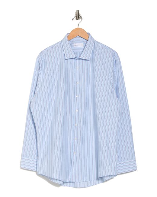 Nordstrom Blue Trim Fit Atwood Stripe Dress Shirt for men