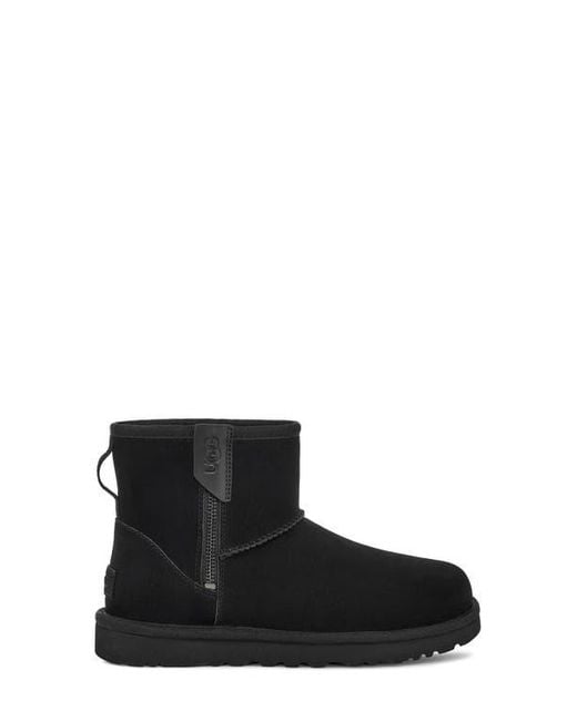 Ugg Black Classic Mini Bailey Zip Boot