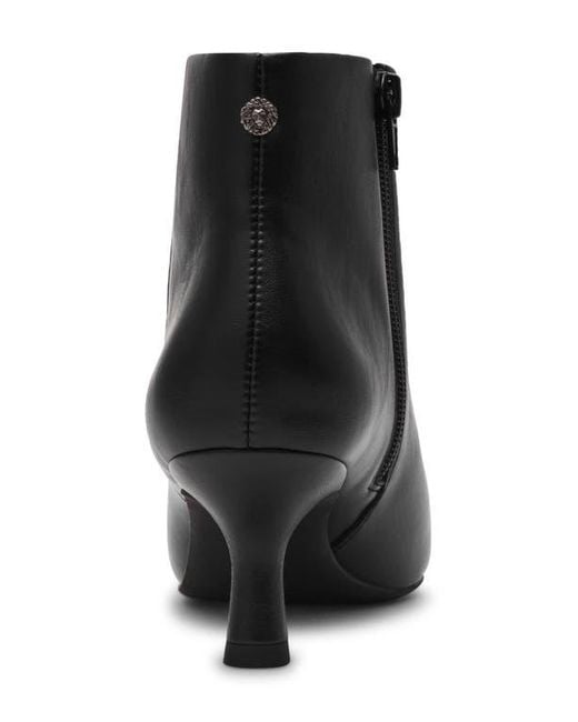 Anne Klein Black Francesca Kitten Heel Bootie