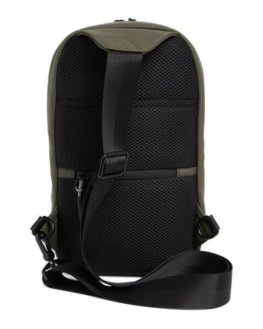 Bonobos Green Rubberized Sling Backpack for men