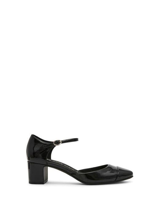 Anne Klein Black Picus Ankle Strap Pump