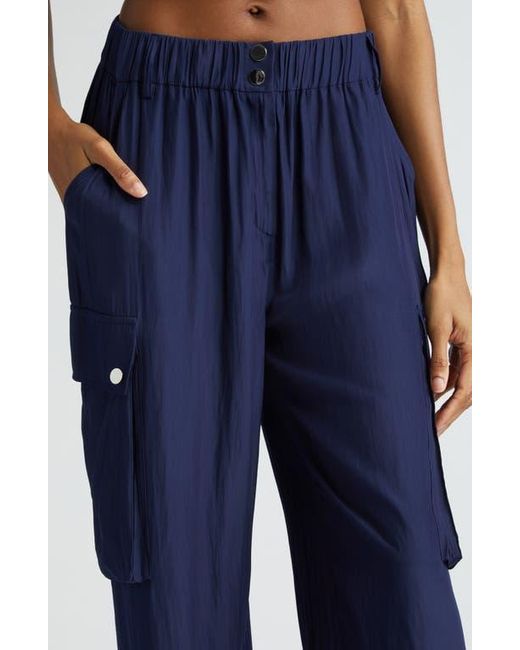 Ramy Brook Blue Mayme Cargo Joggers