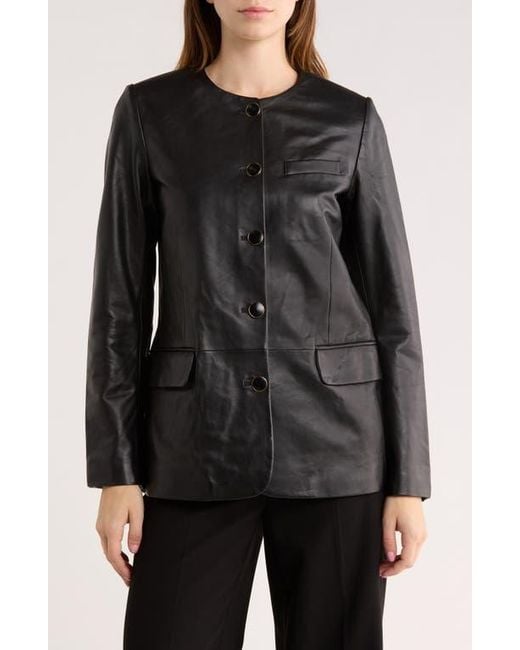 Rag & Bone Black Payley Leather Blazer