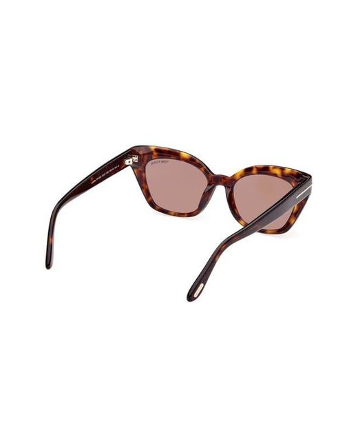 Tom Ford Multicolor Juliette 52Mm Cat Eye Sunglasses