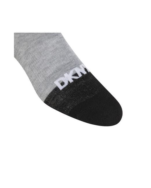 DKNY Black 6-Pack Liner Socks for men