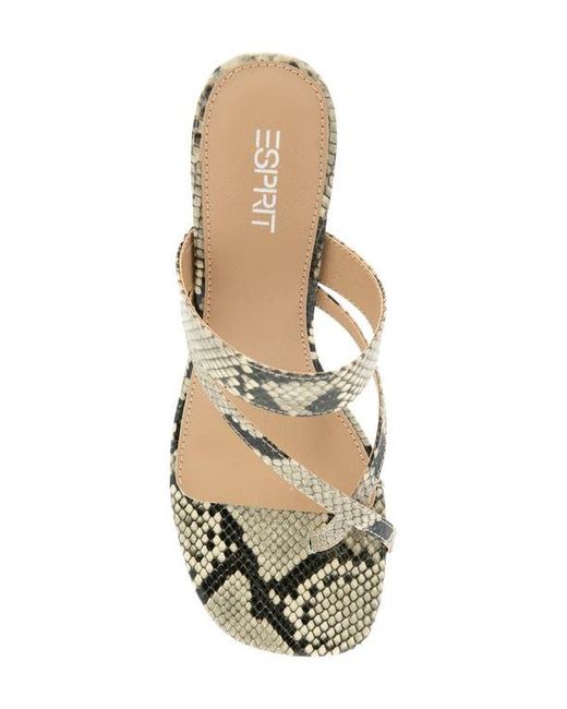 Esprit Metallic Elian Toe Loop Sandal