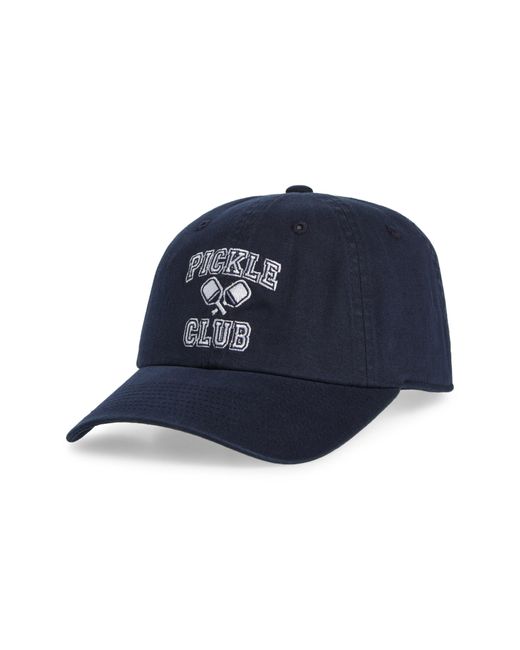American Needle Blue Pickle Ball Club Baseball Cap for men