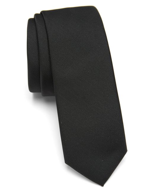 Calvin Klein Black Liquid Luxe Skinny Tie for men