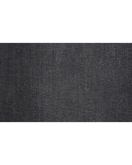 GOOD AMERICAN Gray Front Slit Midi Denim Skirt