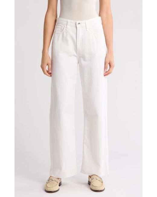 Rag & Bone White Cloud Lori Raw Hem Jeans