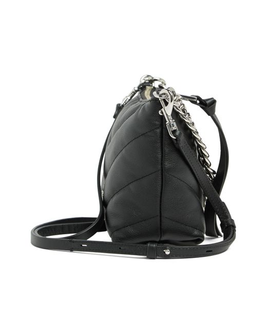 Rebecca Minkoff Gray Edie Leather Crossbody Bag