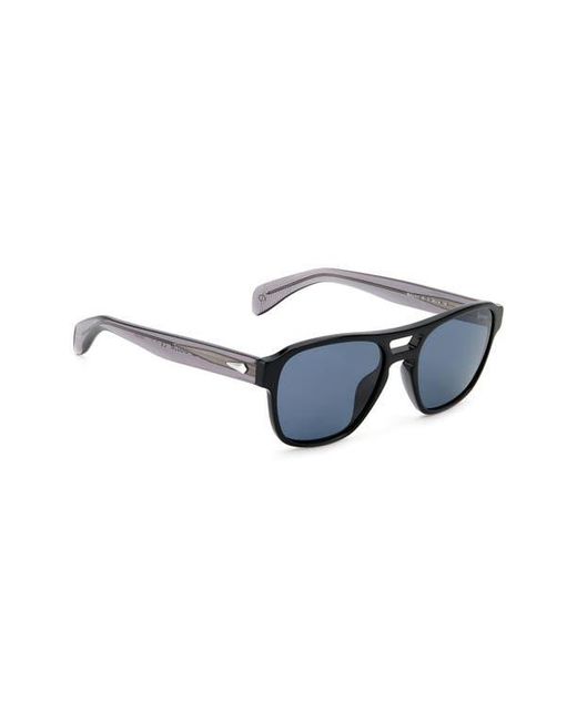 Rag & Bone Blue 54Mm Rectangular Sunglasses for men
