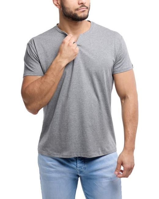 Xray Jeans Gray Split Neck T-Shirt for men