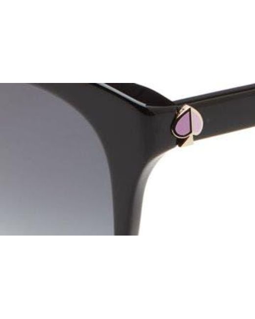 Kate Spade Black Bianka 52mm Gradient Cat Eye Sunglasses